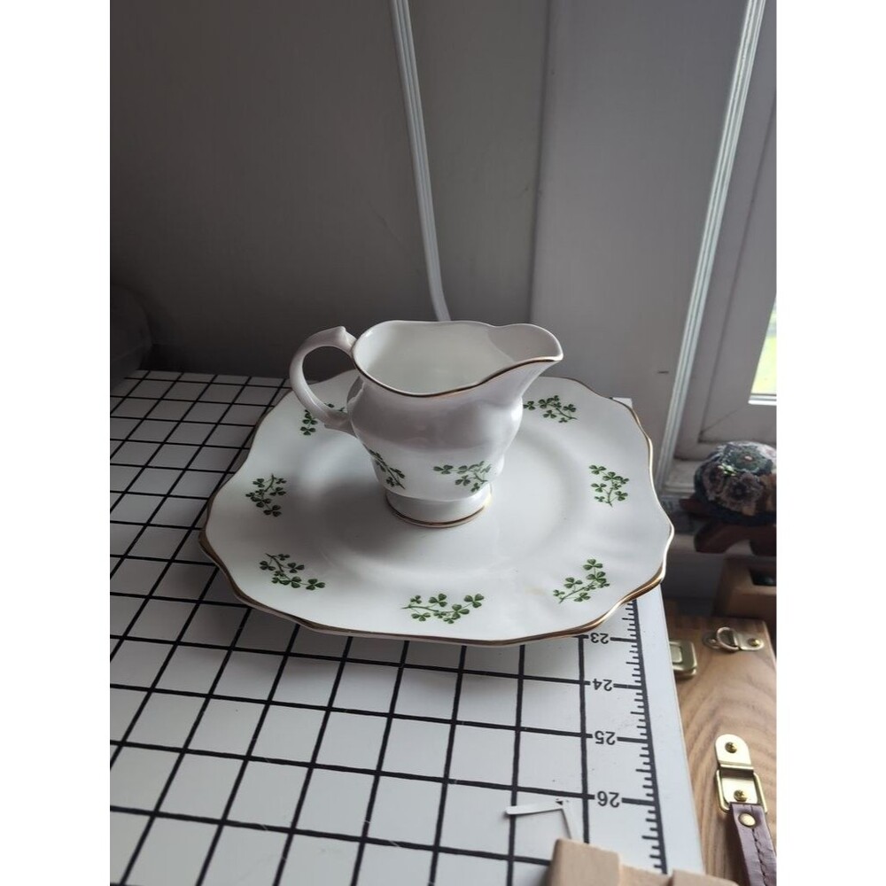 Arklow Bone China Creamer and Saucer Set